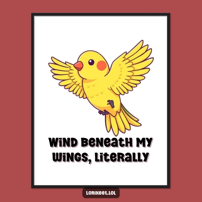 Free Printable Wall Art: Playful Lorikeet Wind Rider Downloadable Art