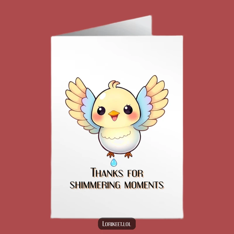 Free Printable Thank You Card: Happy Bird's Thanks, Funny Downloadable Gift