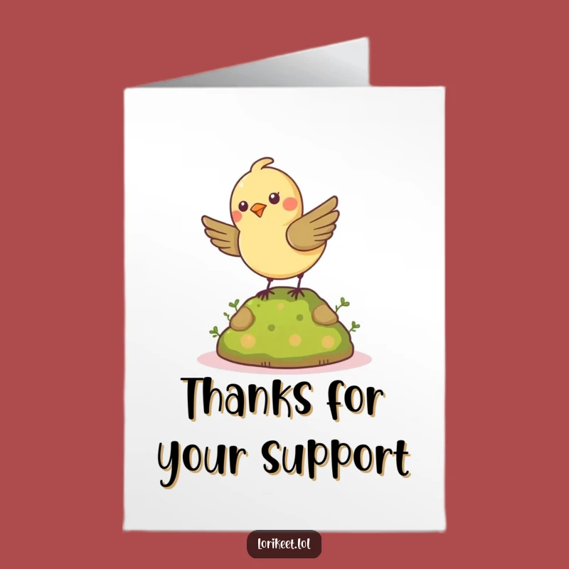 Free Printable Thank You Card: Spinning Bird Thanks, Funny Downloadable Gesture