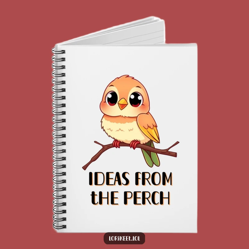 Funny Lively Bird Notebook: Curious Percher Journal, Perfect Funny Gift