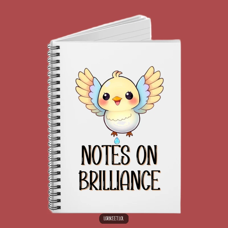 Funny Happy Bird Notebook: Iridescent Catcher Journal, Perfect Funny Gift