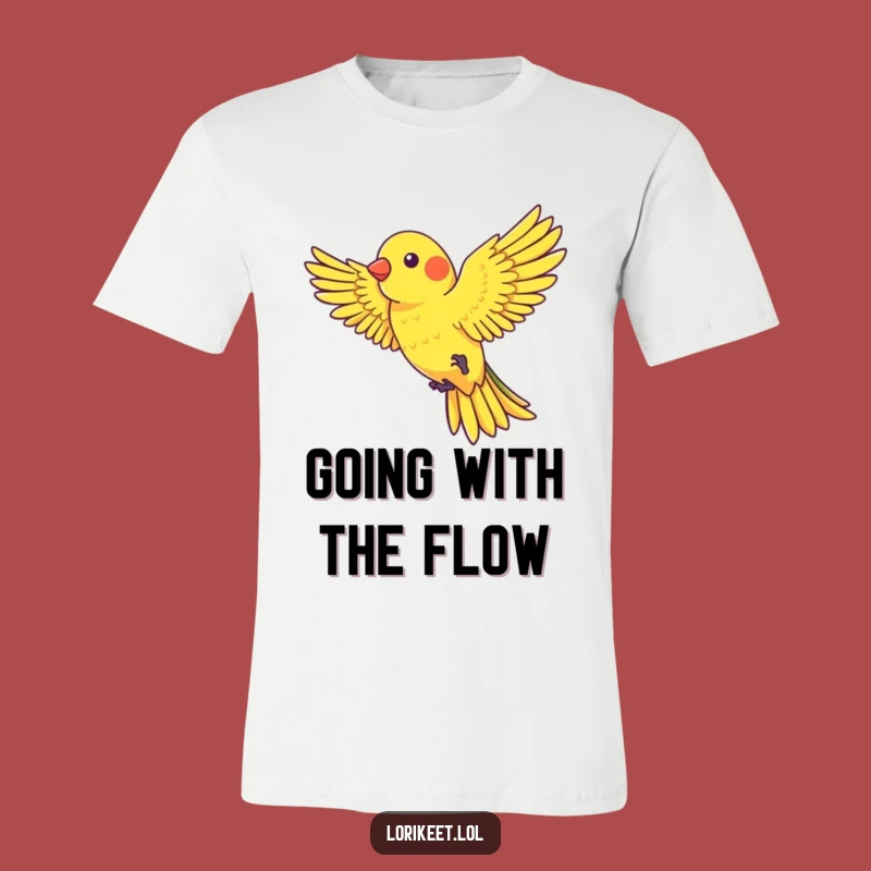 Funny Wind Rider Lorikeet T-Shirt: Playful Flight Tee, Ideal Funny Gift