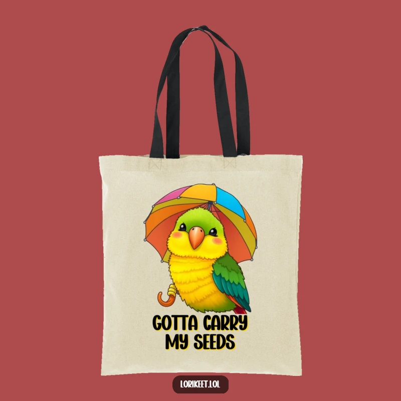 Funny Lorikeet Umbrella Tote Bag: Carry Your Laughs with this Birdy Accessory